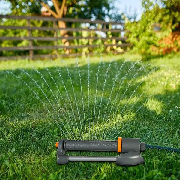 Lawn Sprinkler Oscillating Sprinkler Automatic Swing Adjustable Spray Angle Grey