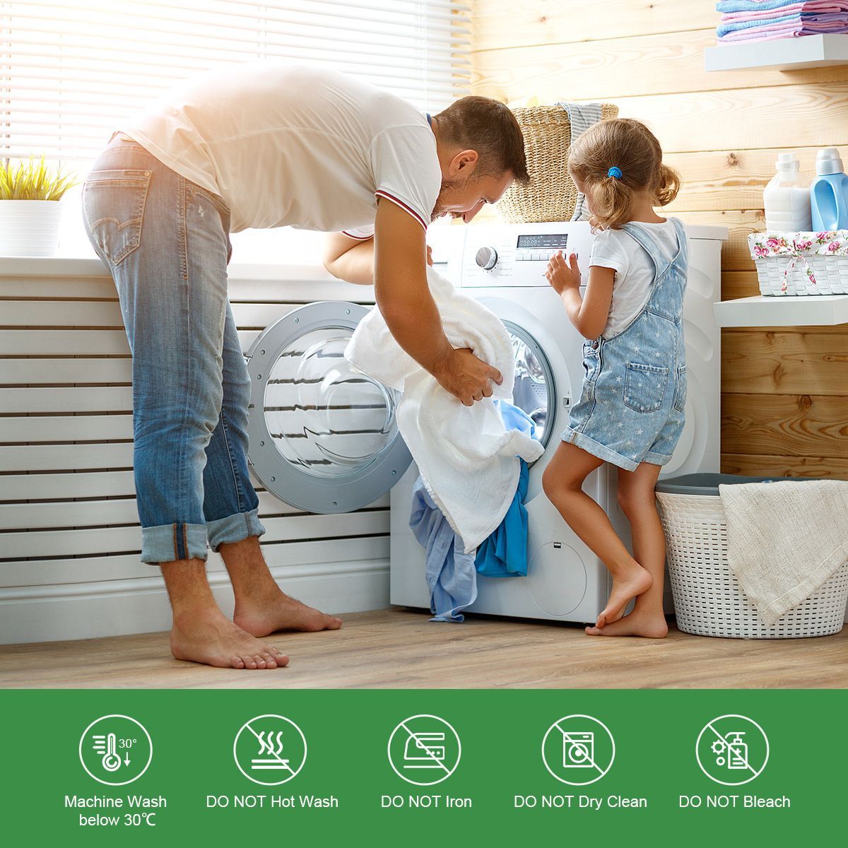 Mattress Protector Mattress Pad Cover Waterproof Soft Air Fabric Deep Pocket 8-18in Twin