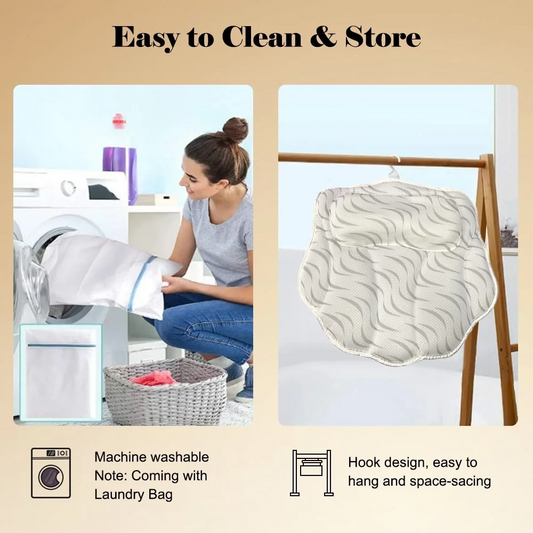 Bath Pillow with Washing Bag