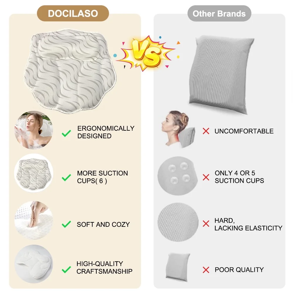Bath Pillow with Washing Bag