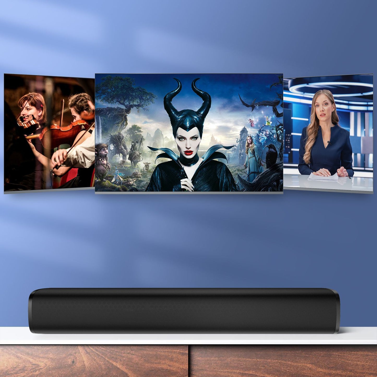 Bluetooth Sound Bar Small Surround Sound 17Inch