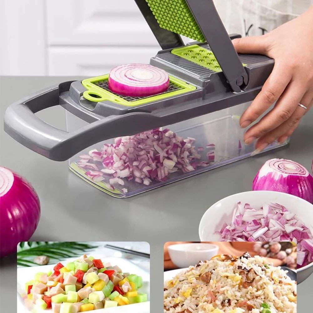 Vegetable Chopper Multifunctional 8 Blades Grater Slicer