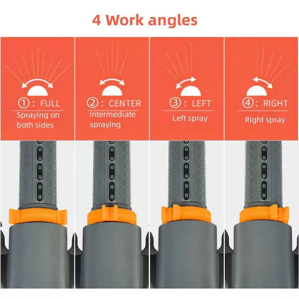 Lawn Sprinkler Oscillating Sprinkler Automatic Swing Adjustable Spray Angle Grey