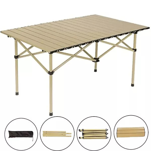 Folding Camping Long Table 37.4x22.4x 19.7 in Portable Lightweight for Outdoor