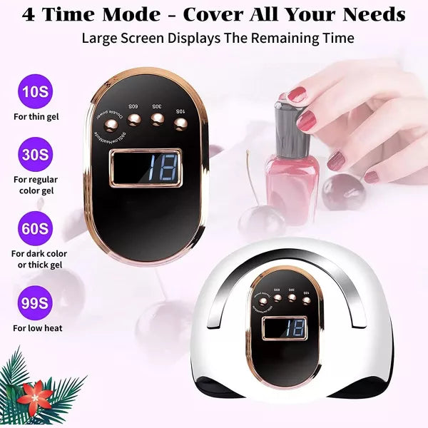 Nail Lamp 168W LCD Display For Drying Nails