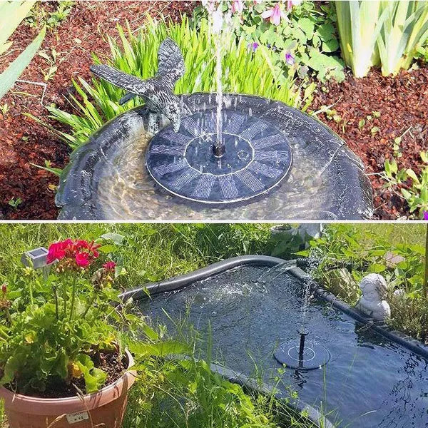 Solar Fountain Pump Outdoor with Free Standing Floating