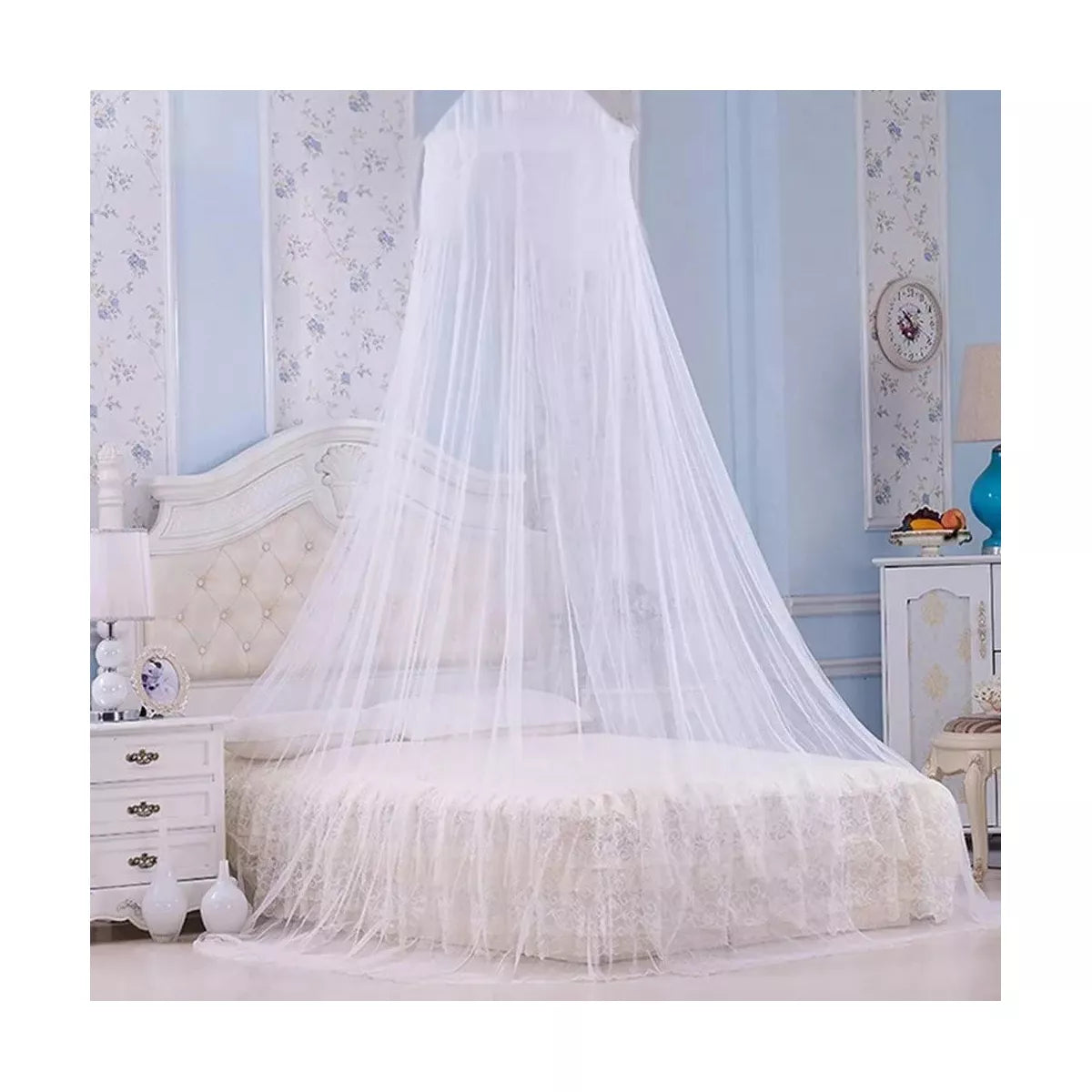 Universal Mosquito Net Hanging Bed Canopy White