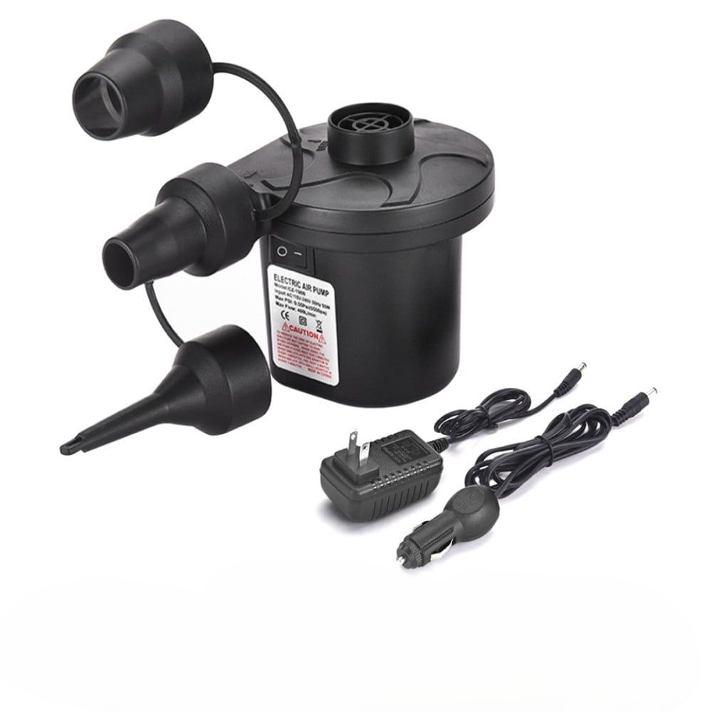Electric Air Pump Portable Quick-Fill Inflator Pumps with 3 Nozzles