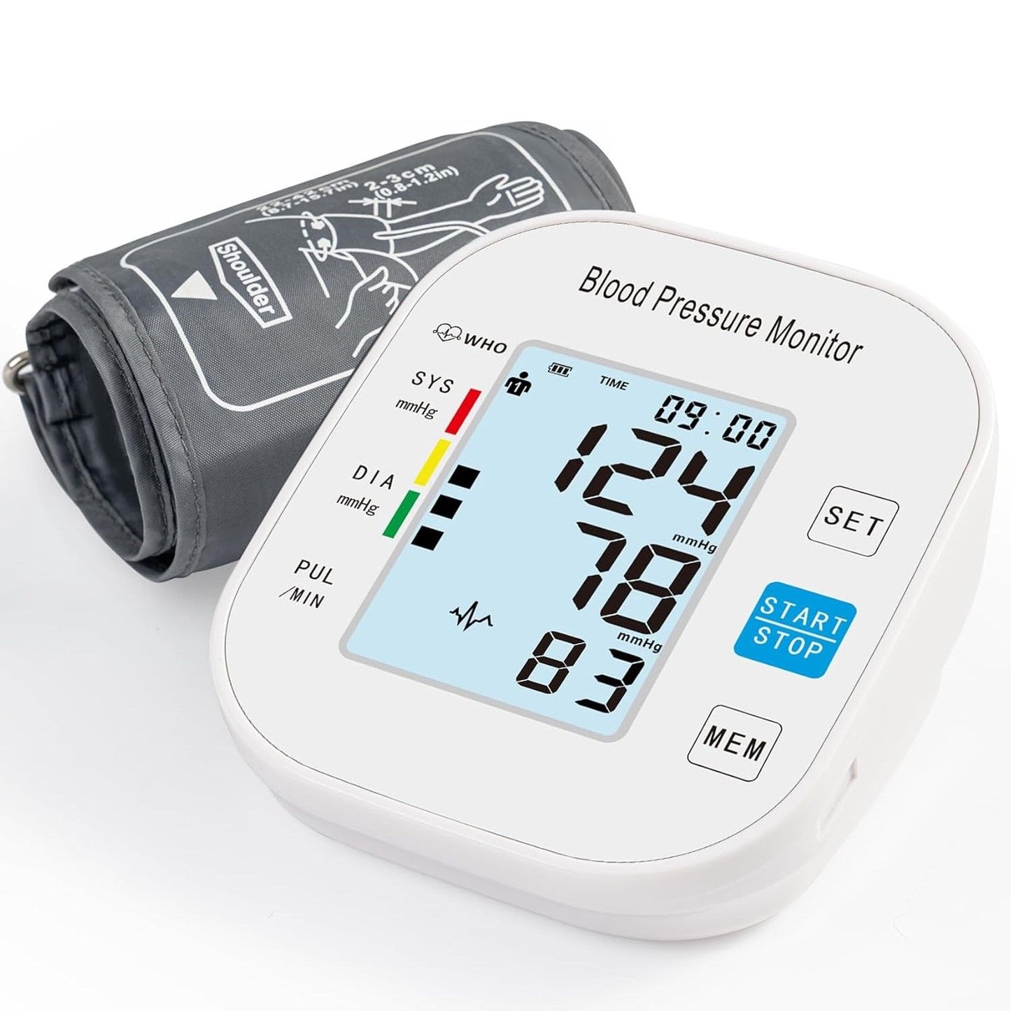 Blood Pressure Monitors Upper Arm Automatic white