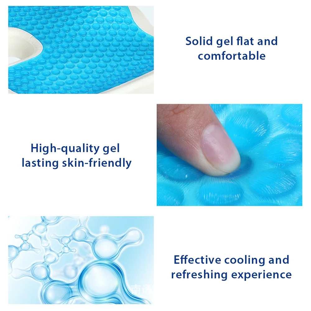 Non-Slip Memory Foam Coccyx Pad, Ergonomic Cushions Pad, Office Chair for Pressure Relief Sciatica & Pain Relief for Long Sitting, Car Seat, Airplane, Gaming Chair