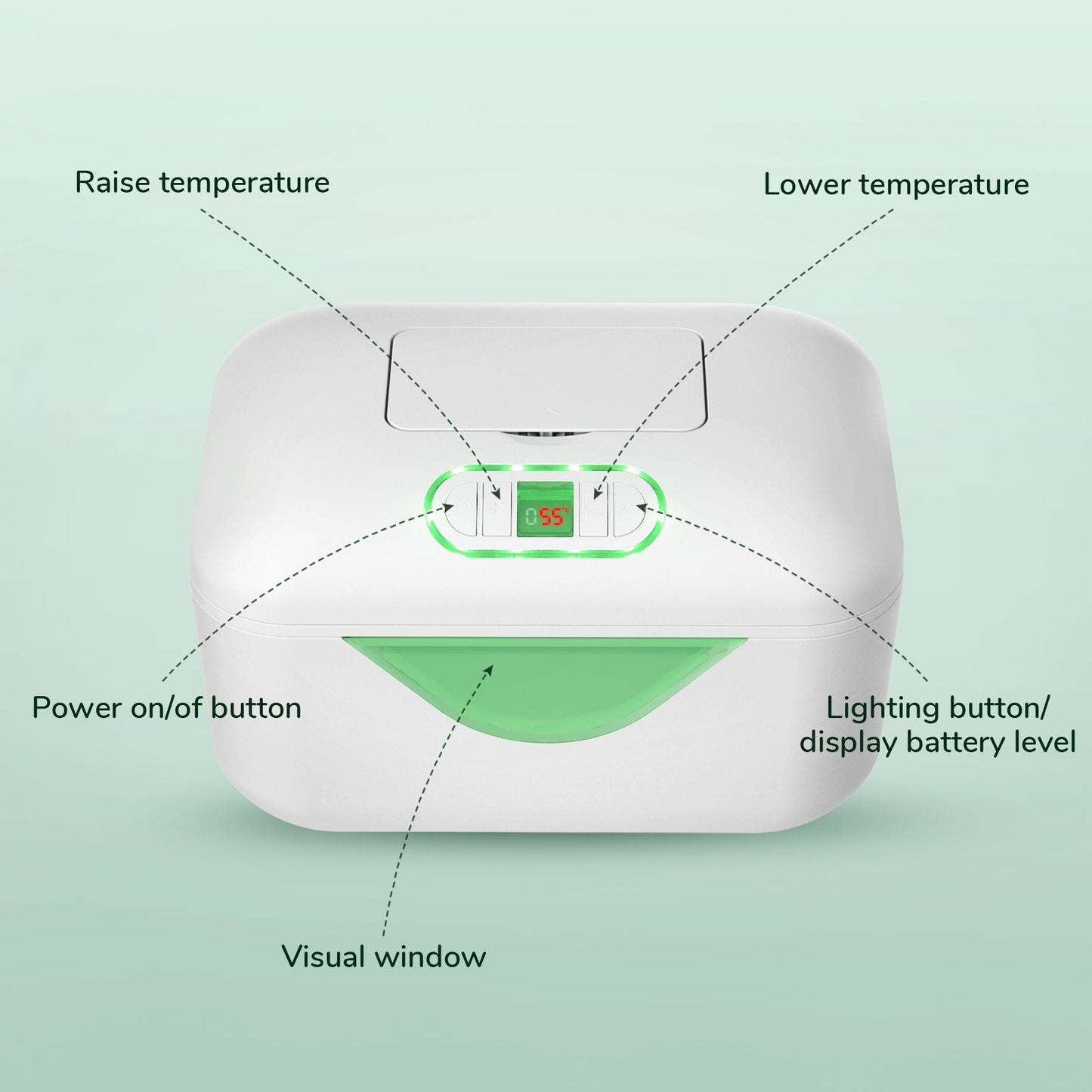 Wipe Warmer Baby Wet Wipes Dispenser with LED Night Light