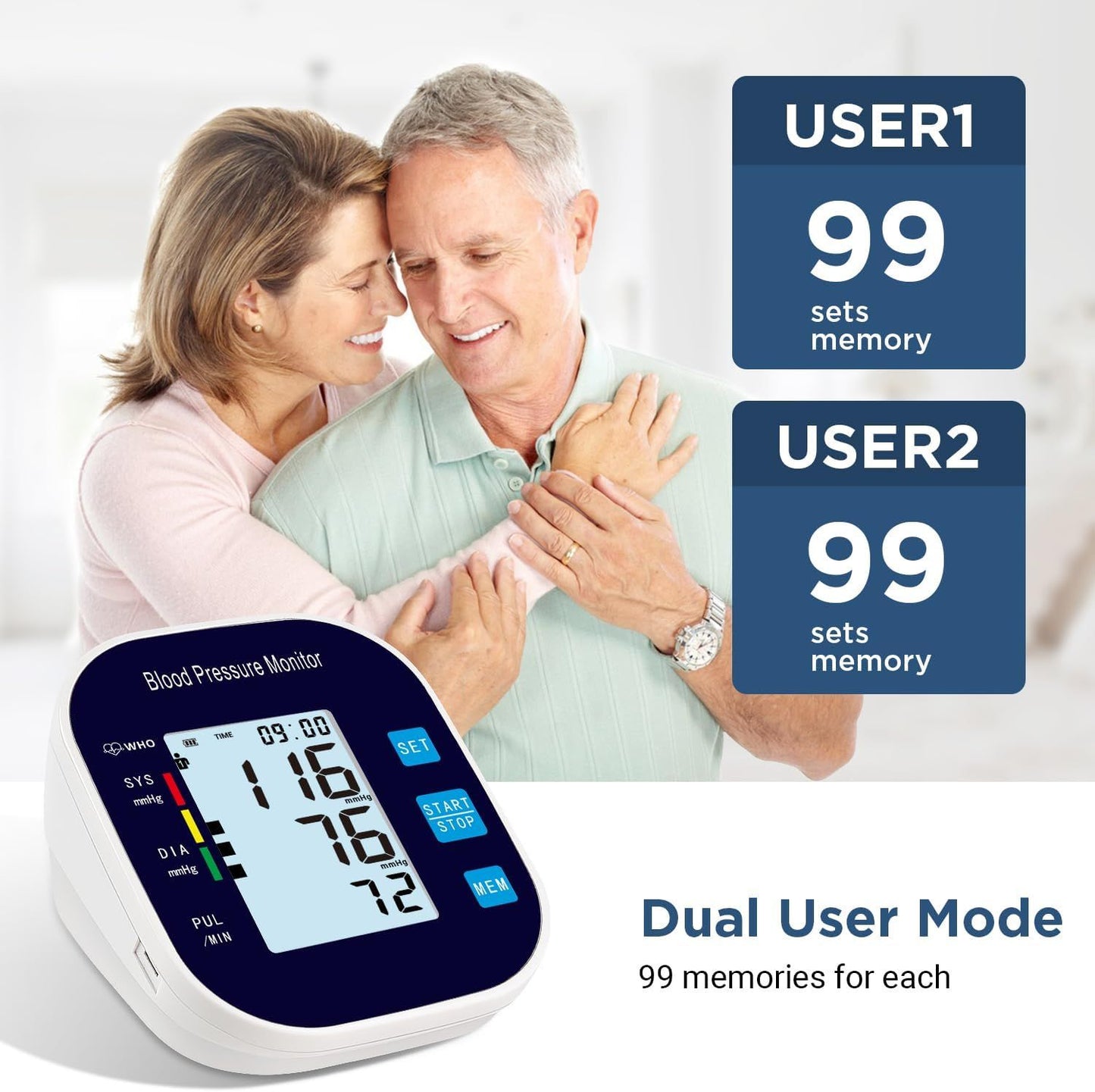Blood Pressure Monitors Upper Arm Automatic navy blue