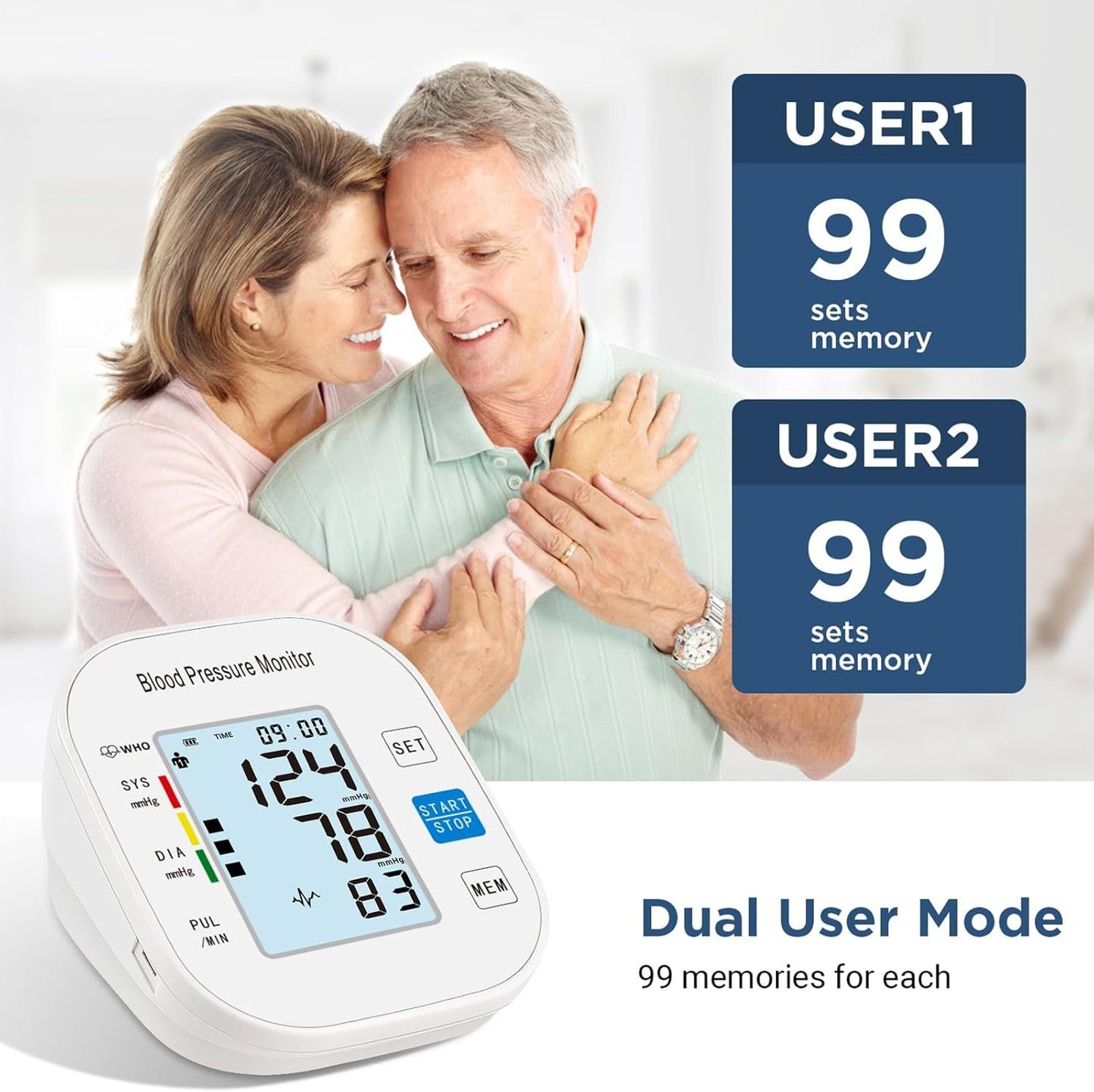 Blood Pressure Monitors Upper Arm Automatic white