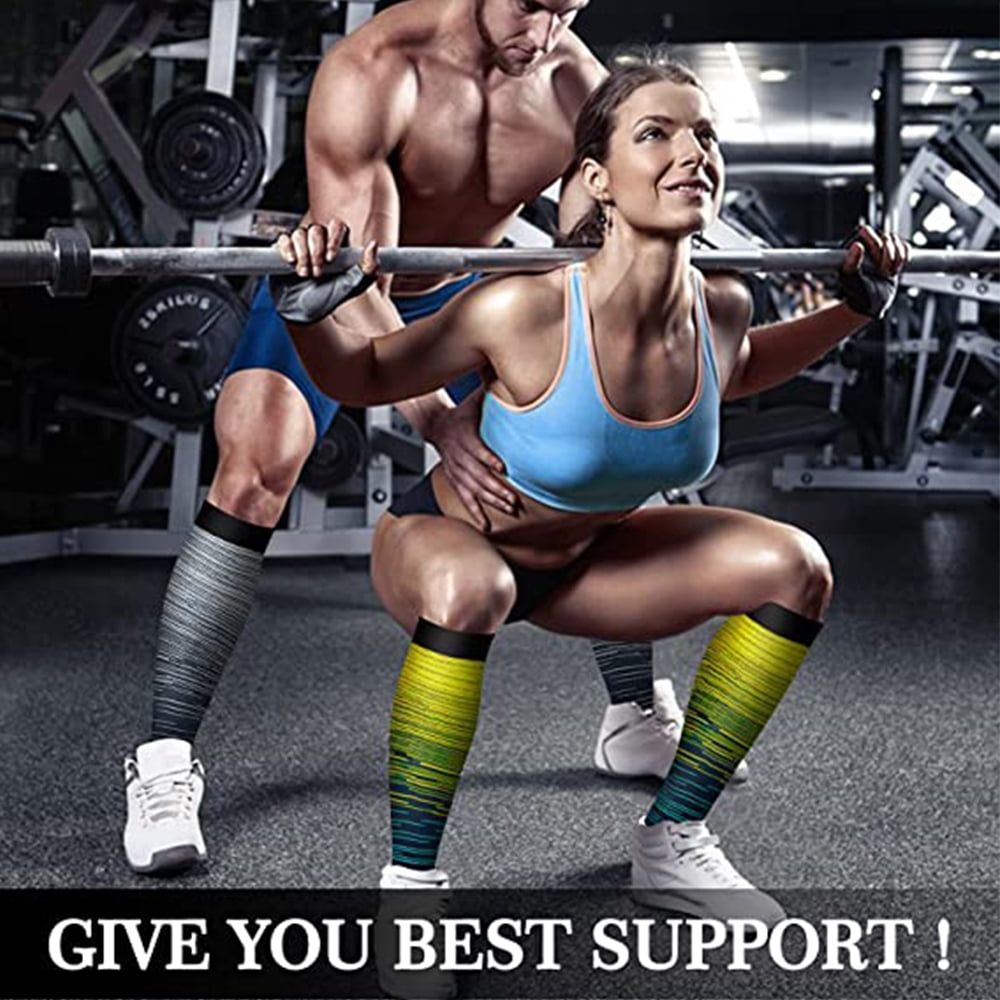 5 Pairs Tapered Mixed Colors Compression Socks for Women for Outdoor Athletic