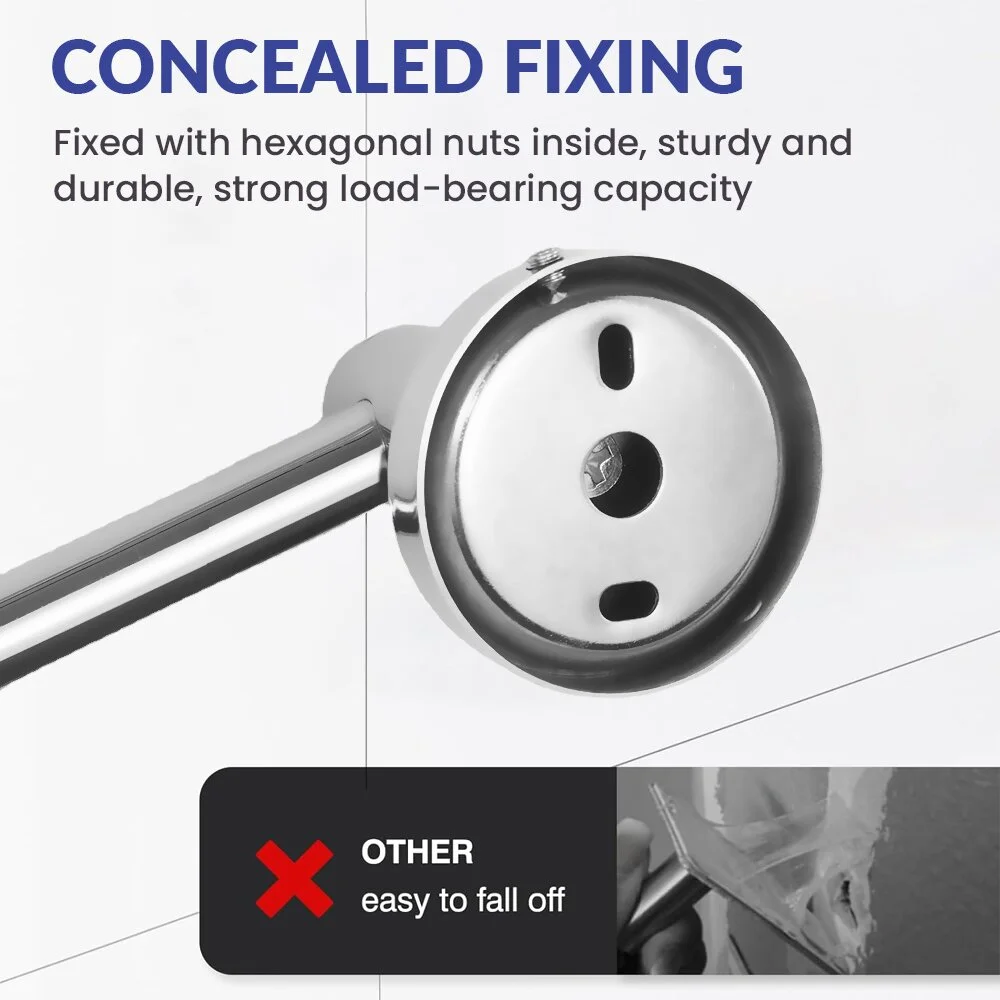 Clearance Towel Rack for Bathroom Wall Mounted 20''Rustproof Towel Holder Silver