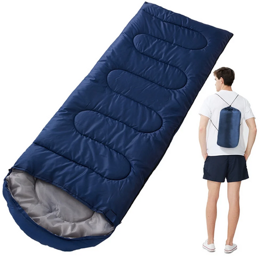 Sleeping Bags Adults Backpacking Lightweight Waterproof Cold Weather Bag Blue