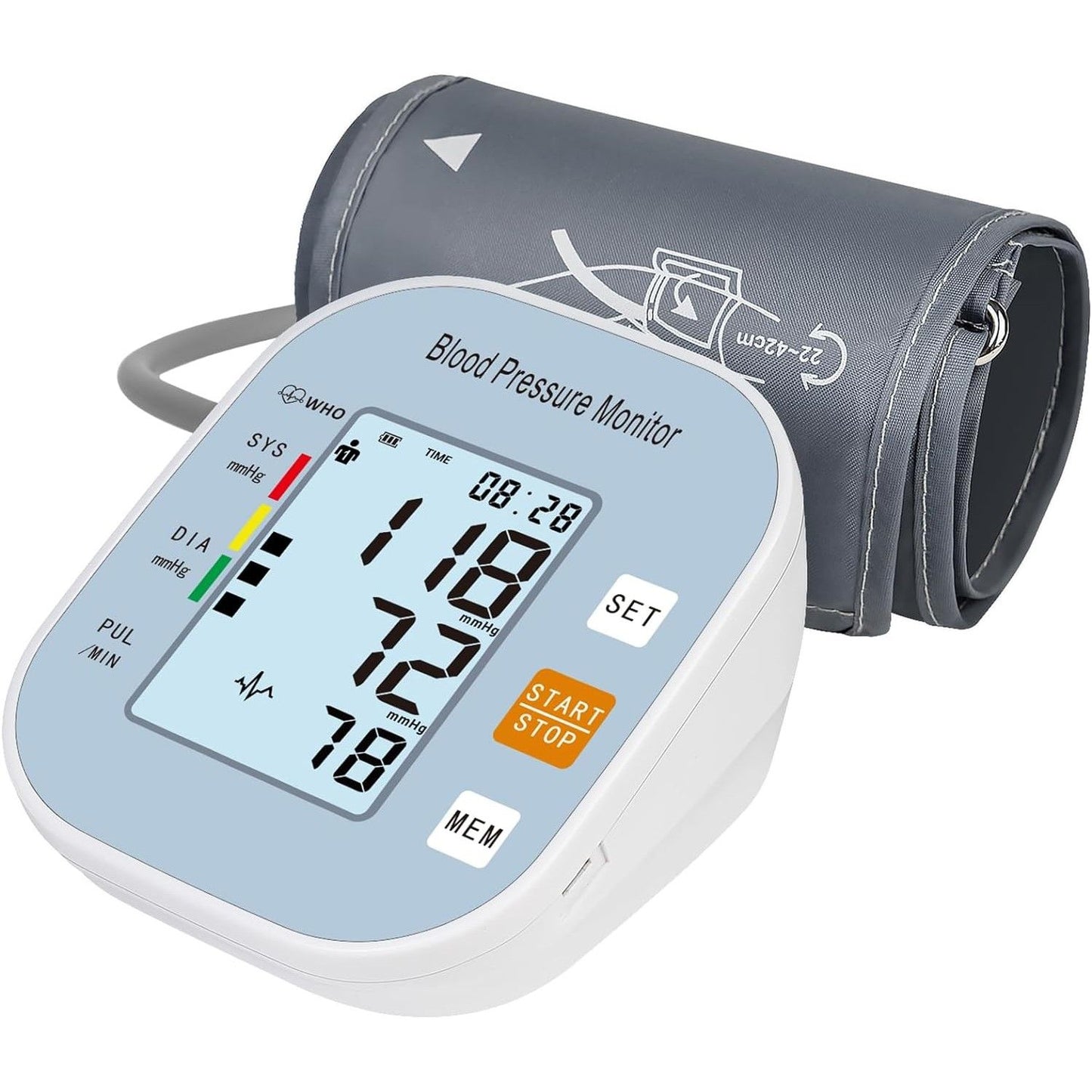 Blood Pressure Monitors Upper Arm Automatic light blue