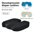 Non-Slip Memory Foam Coccyx Pad, Ergonomic Cushions Pad, Office Chair for Pressure Relief Sciatica & Pain Relief for Long Sitting, Car Seat, Airplane, Gaming Chair