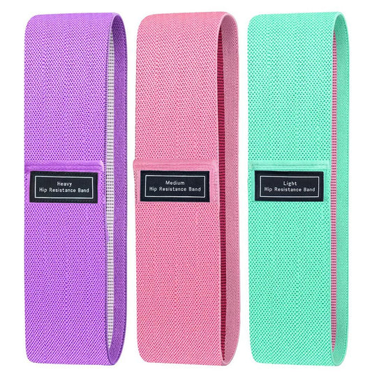 Resistance Bands Set Elastic 3 Levels Legs and Butt Exercise Pink