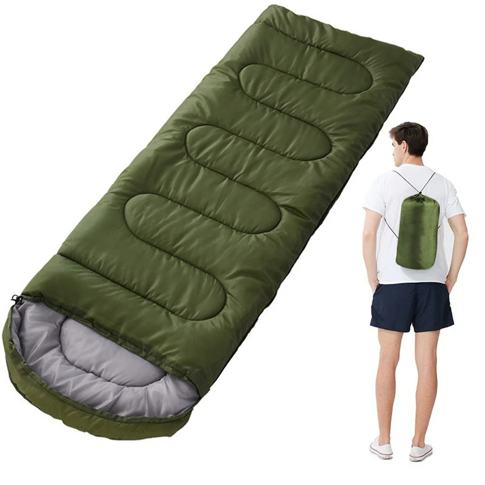Sleeping Bags Adults Backpacking Lightweight Waterproof Cold Weather Bag Military Green