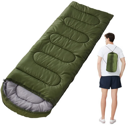 Sleeping Bags Adults Backpacking Lightweight Waterproof Cold Weather Bag Military Green