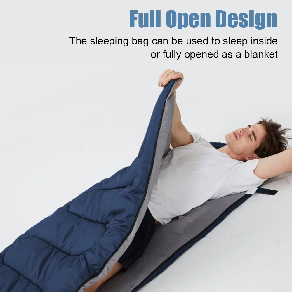 Sleeping Bags Adults Backpacking Lightweight Waterproof Cold Weather Bag Blue