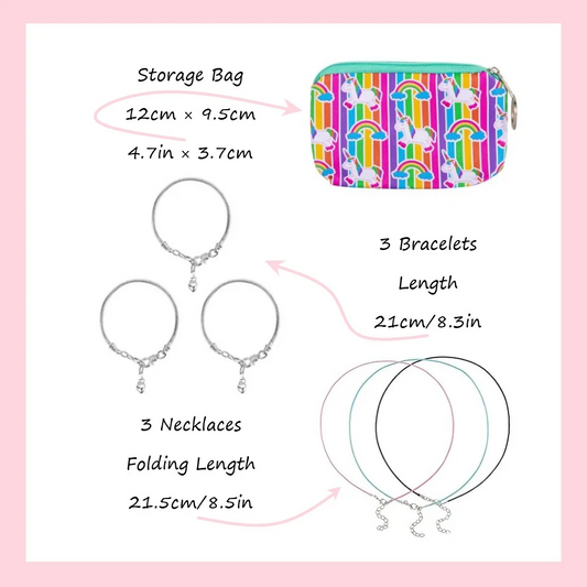Charm Bracelet Making Kit Jewelry Making Kit 66 Pcs Gifts for Ages 6 7 8 9 10 Girls