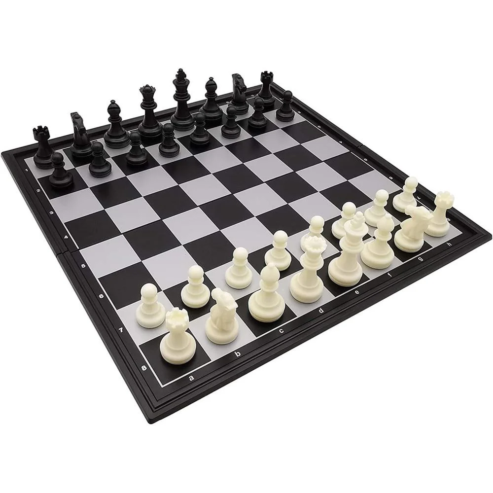 Magnetic Chess Set Foldable Board Games 15"