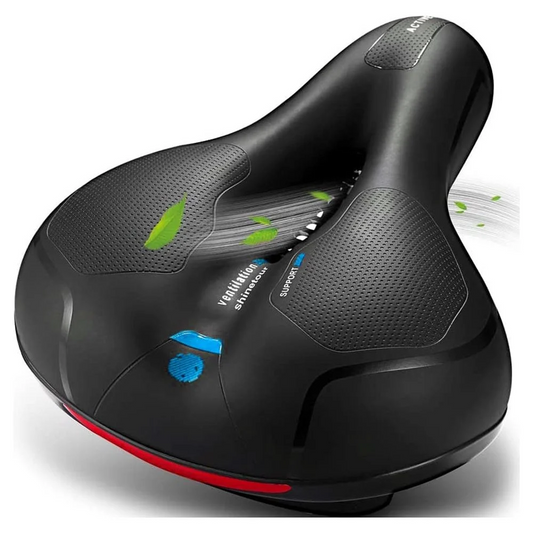 Bike Seat Cushion Bicycle Saddle with Dual Shock Absorbing Ball Exercise Indoor Outdoor