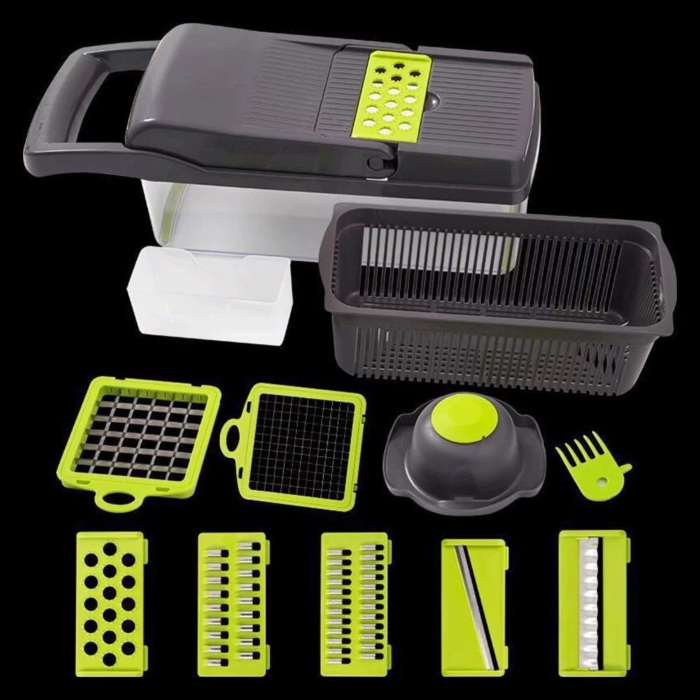 Vegetable Chopper Multifunctional 8 Blades Grater Slicer