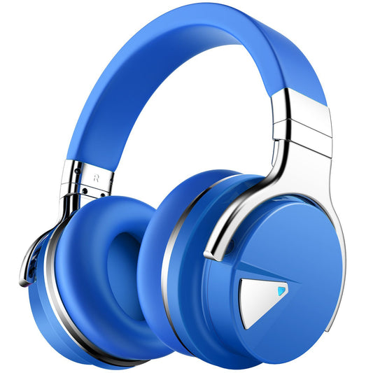 E7 Bluetooth Wireless Active Noise Cancelling Headphones Blue