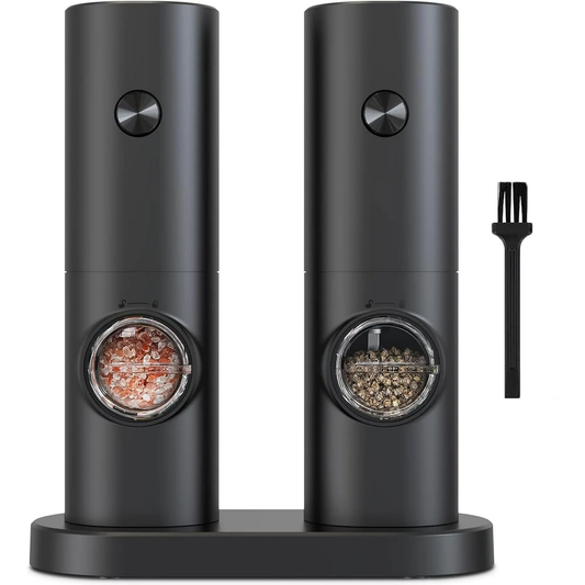 Salt and Pepper Grinder Set Adjustable Coarseness Automatic Battery Powered