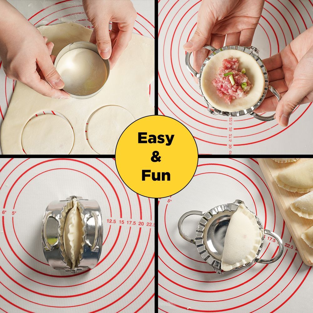 Dumpling Maker Kit Set for Ravioli Pierogi Empanadas Calzones 15 Pcs