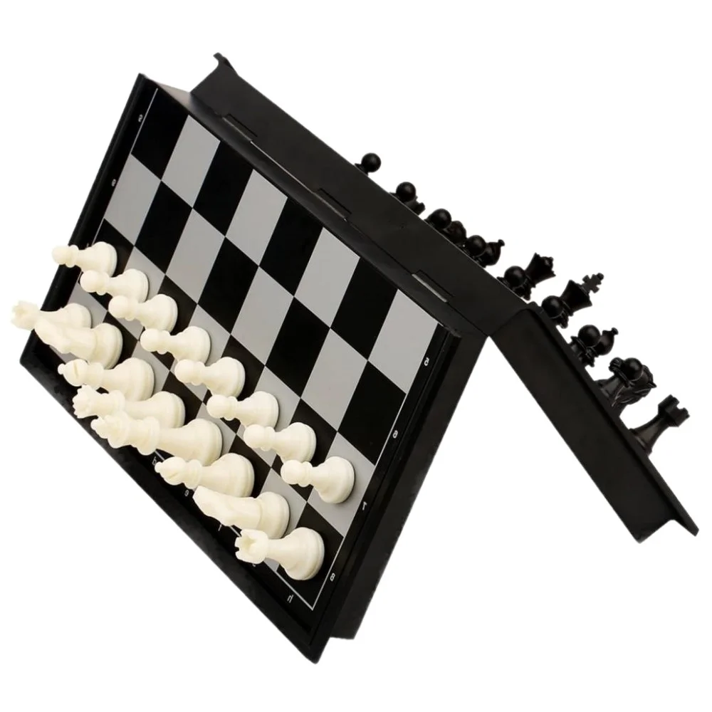 Magnetic Chess Set Foldable Board Games 15"