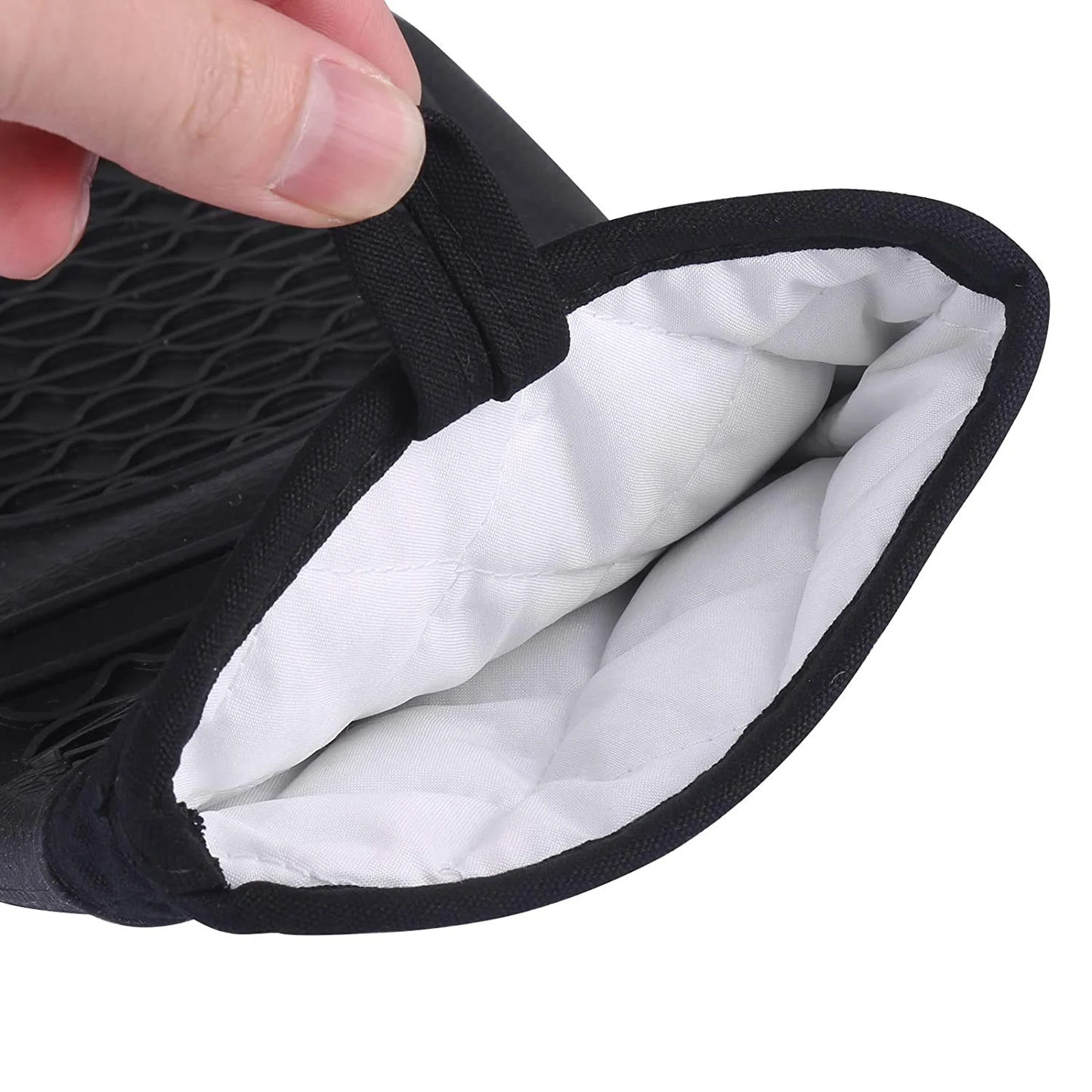Silicone Oven Mitts Heat Resistant Non-Slip Black