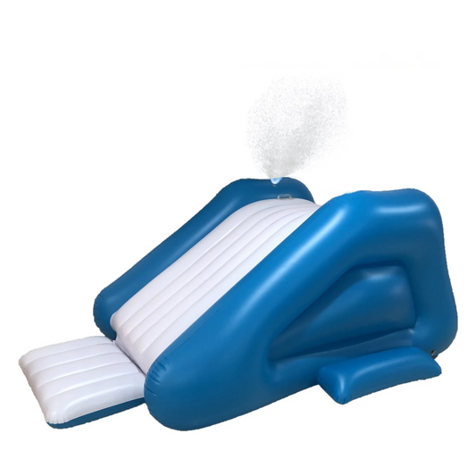 Inflatable Water Slide Pool Slide Built-in Sprayers 9.5x4.5x3.6" Kids Ages 6 & up Blue