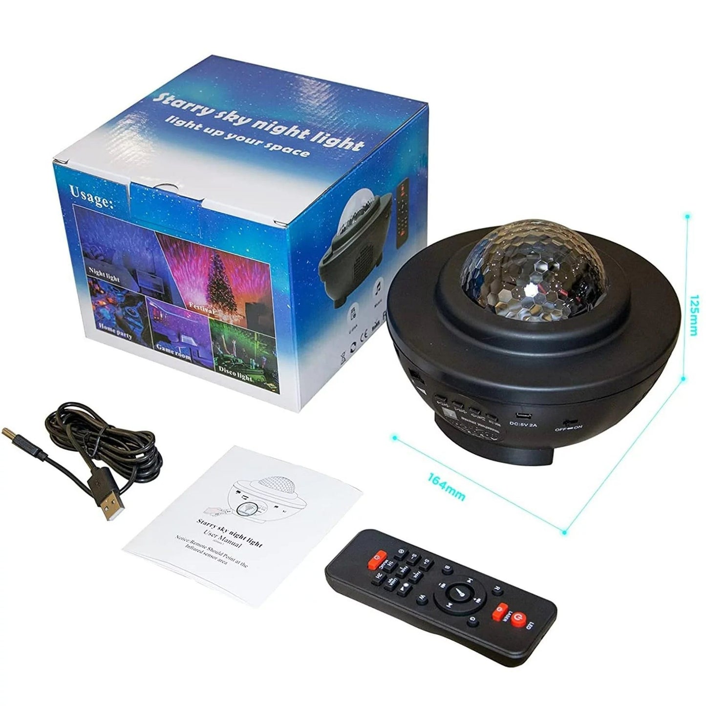 Star Projector Bluetooth Speaker with Remote